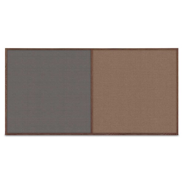 Enclosed Corkboard, 1 Door, 72"x48", 4" Fra